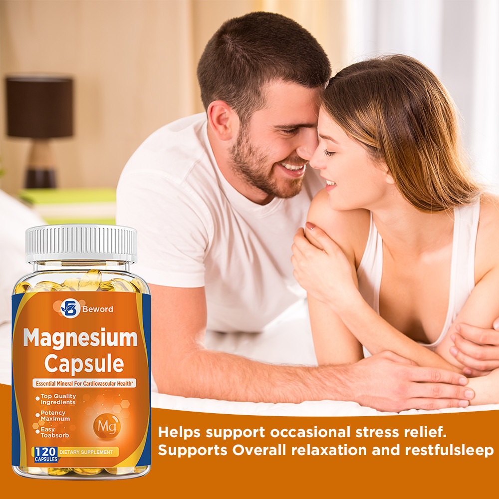 Magnesium Glycinate 500mg 120 Pills Sleep Support, Stress Relief & Bone Care