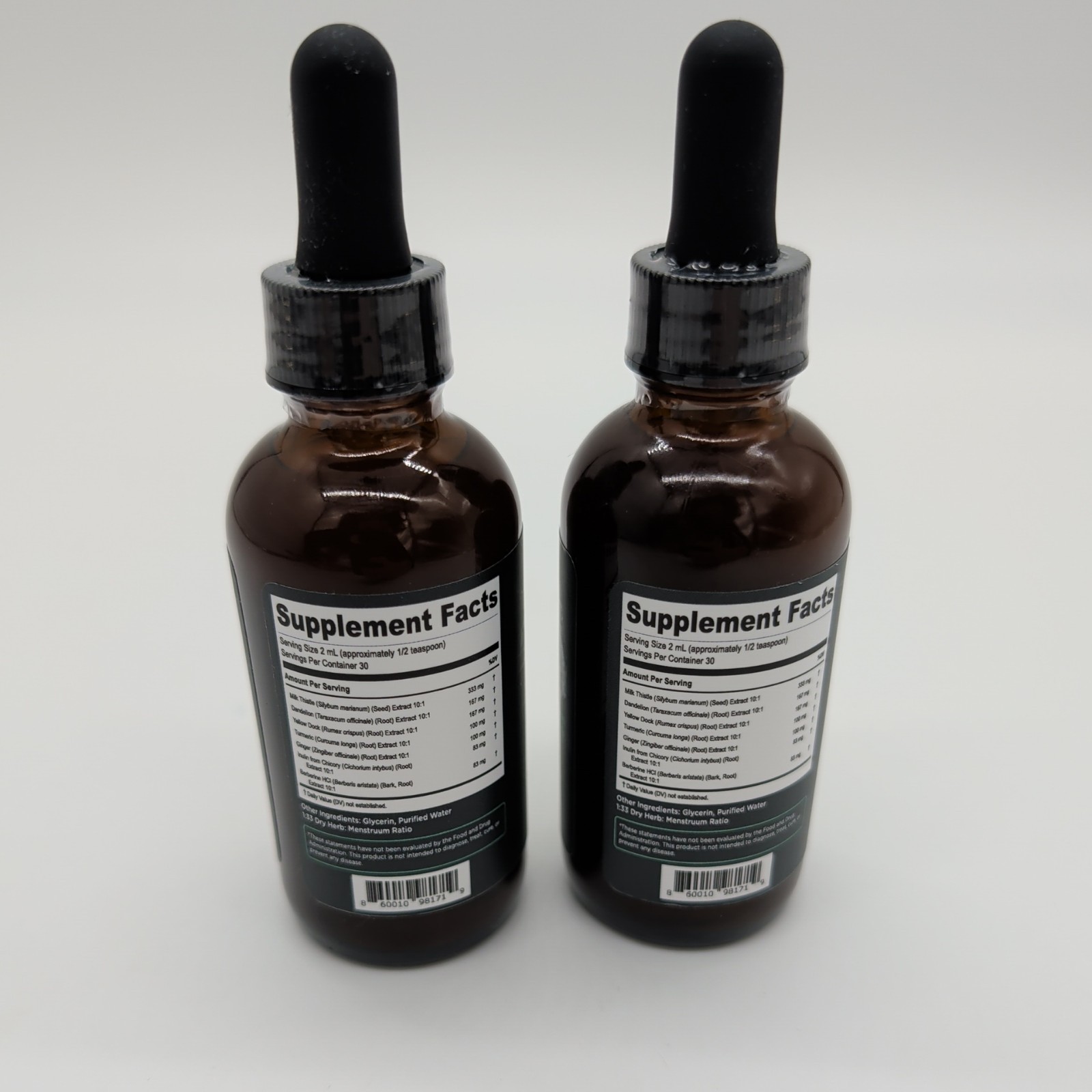 2 Bottles Super Liver Support with Milk Thistle All Natural Liver Cleanse Detox