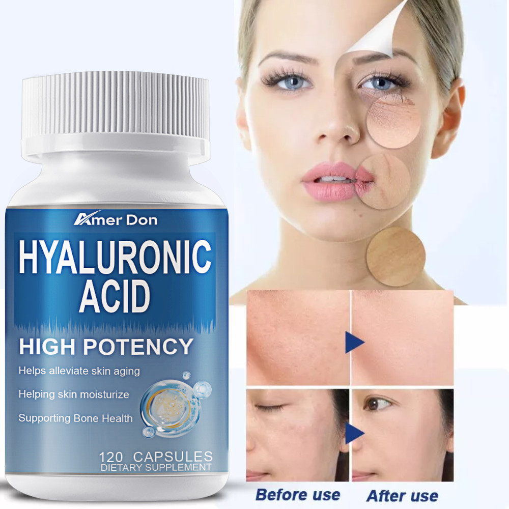 Hyaluronic Acid Turmeric Collagen Supplement Skin and Joint Support 120 x 850mg