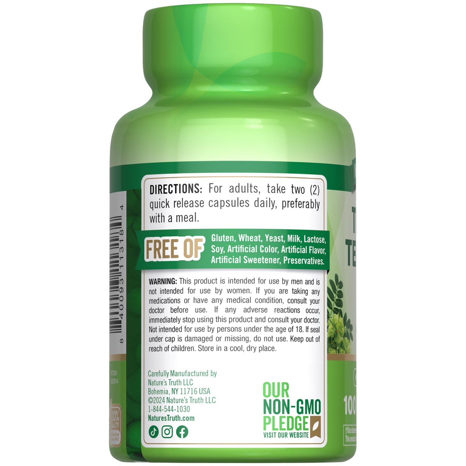 Tribulus Terrestris for Men | 1000mg | 100 Capsules