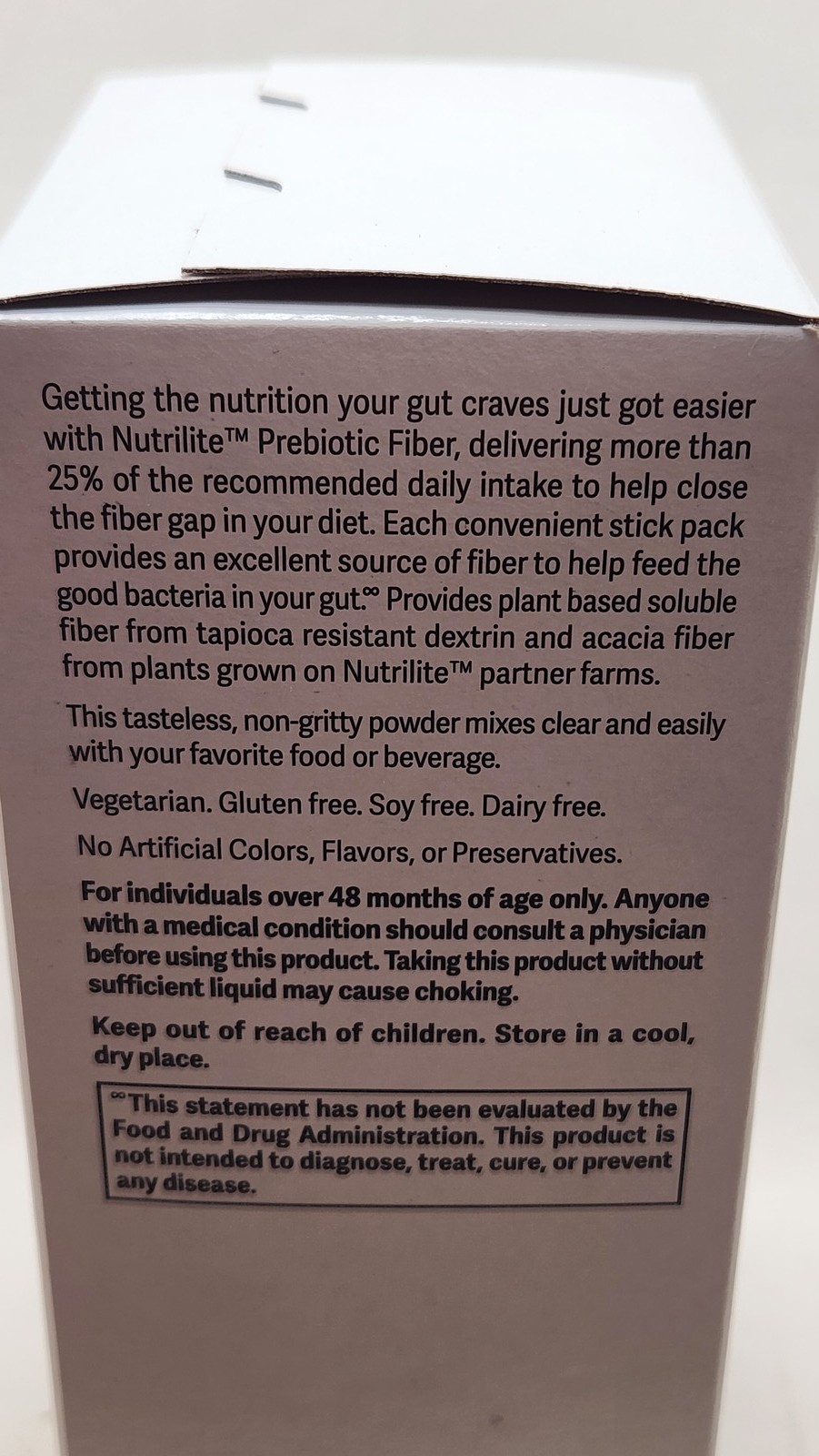 Nutrilite Prebiotic Fiber Dietary Supplement 30 Stick Packs NEW