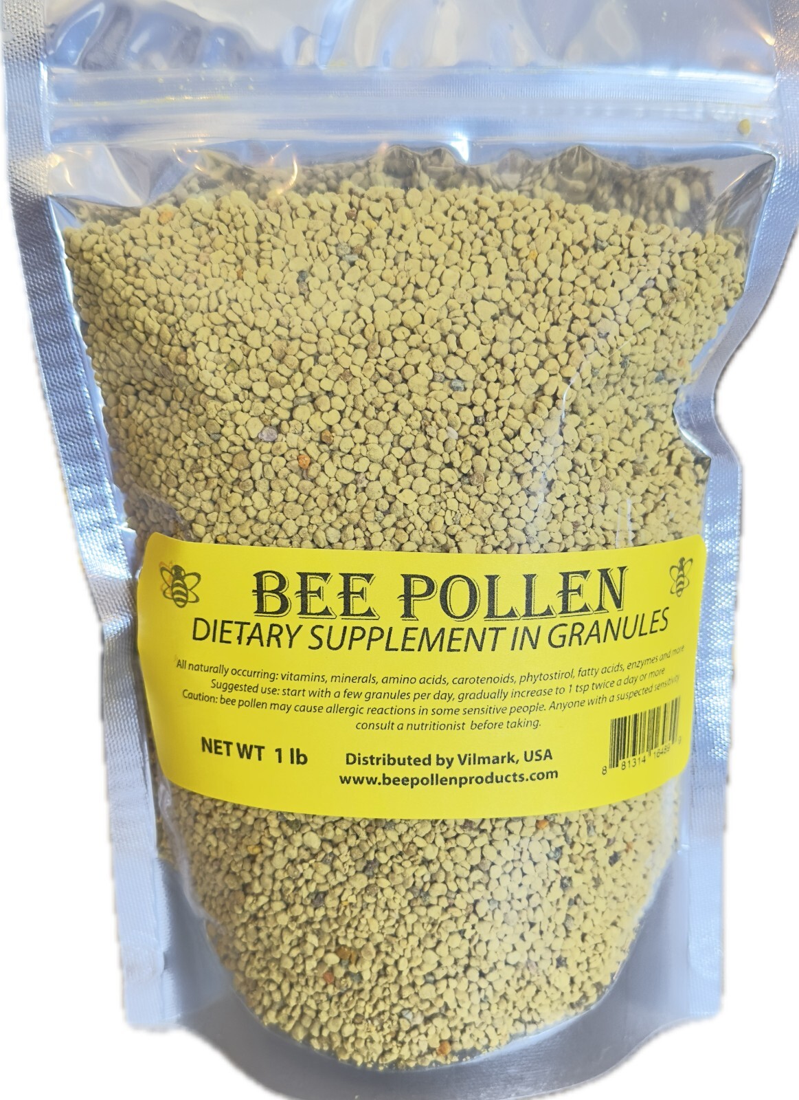 1 lb. of Bee Pollen Granules – Raw and Unprocessed – Great for Weight Loss