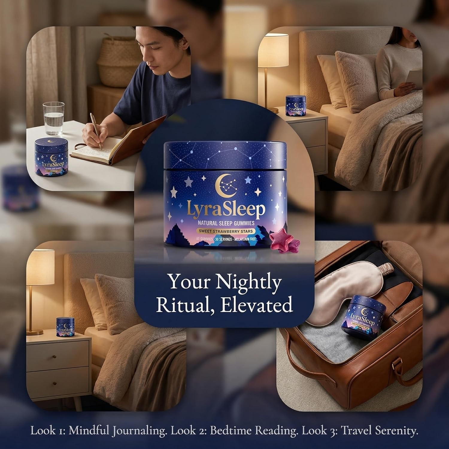 Lyrasleep Gummies – Nighttime Relaxation & Sleep Support Supplement with L-Thean