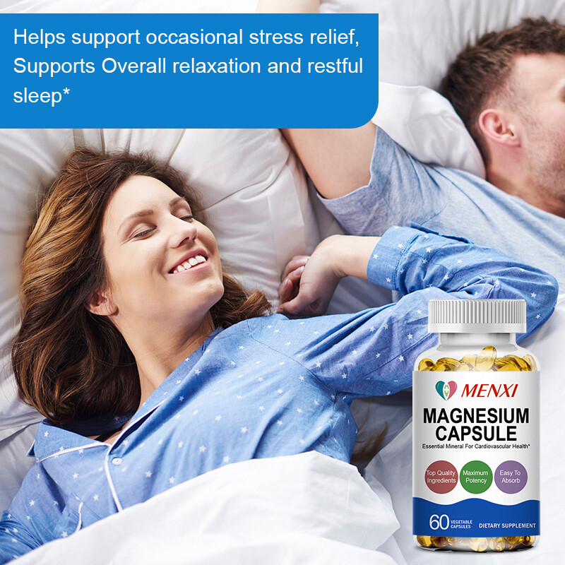 MENXI Magnesium Glycinate 500mg 10/60/120Caps Memory / Cognition / Sleep / Relax