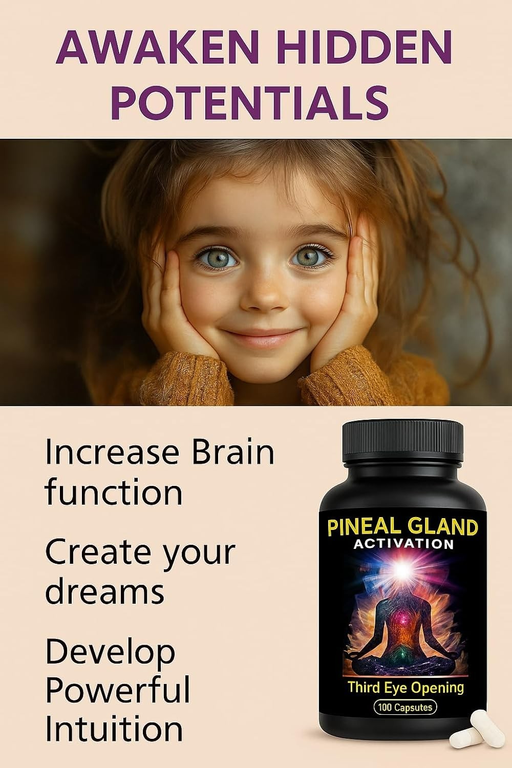 Pineal Gland Activation Supplement – Supports Decalcification, Third Eye Awak…