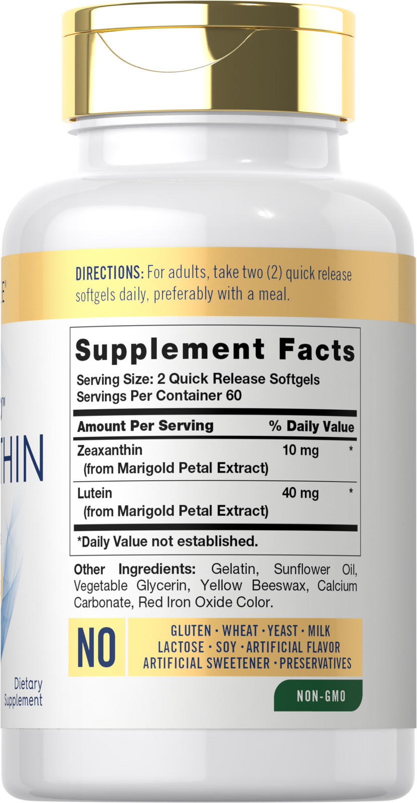 Zeaxanthin 14mg | 120 Softgels | Non-GMO, Gluten Free Supplement | by Carlyle