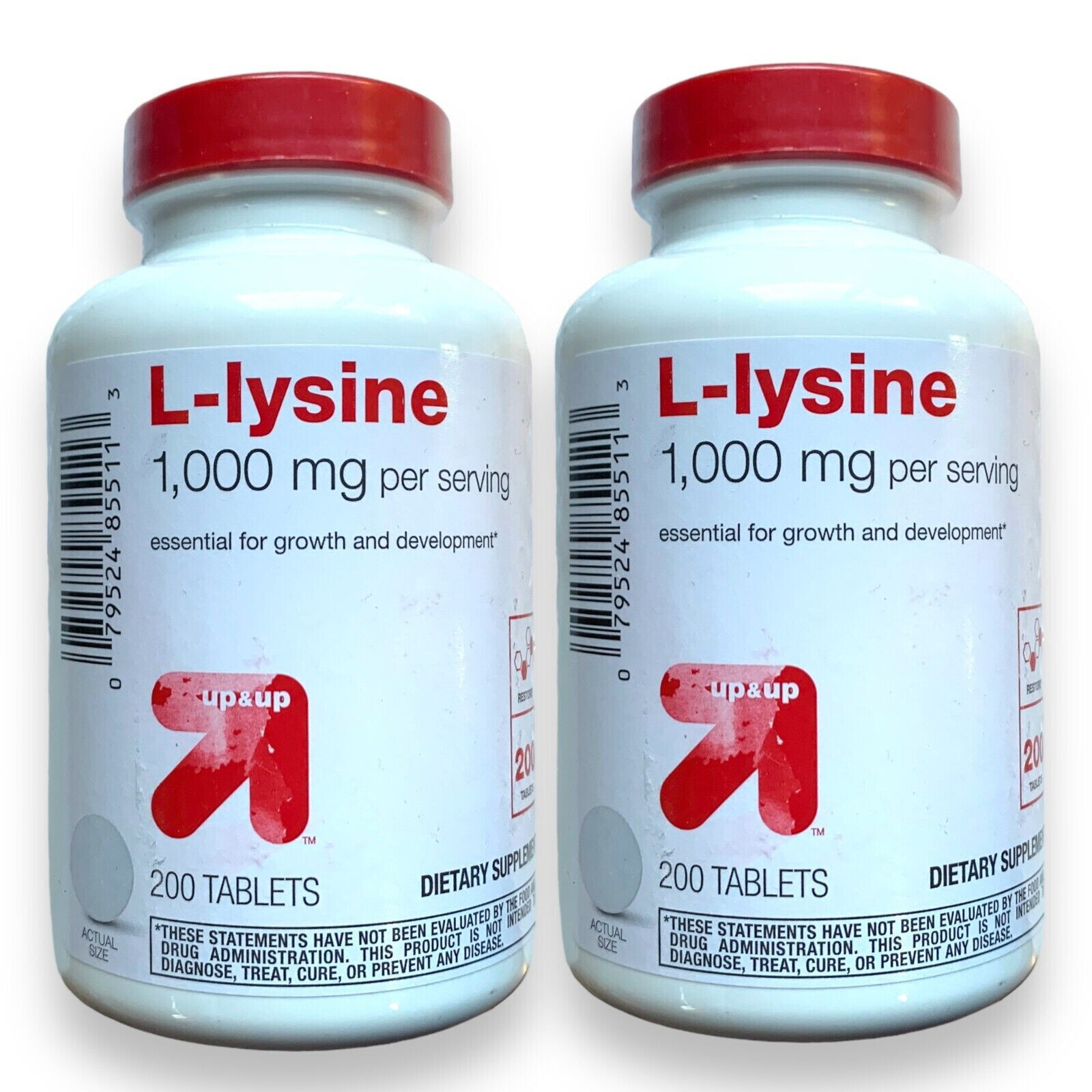 L-lysine 1000 Mg 200 Tablets Exp 07/2028 NEW & SEALED