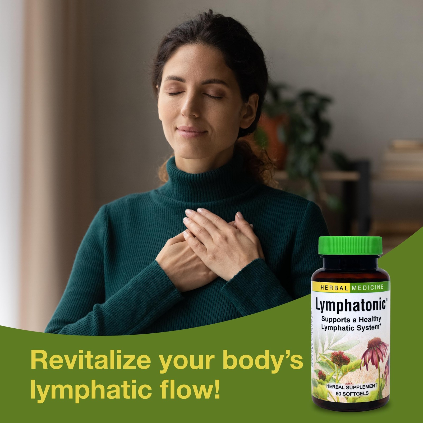 Herbs Etc. Lymphatonic Softgels – Lymph System Support – 60 Count (Pack of 2)
