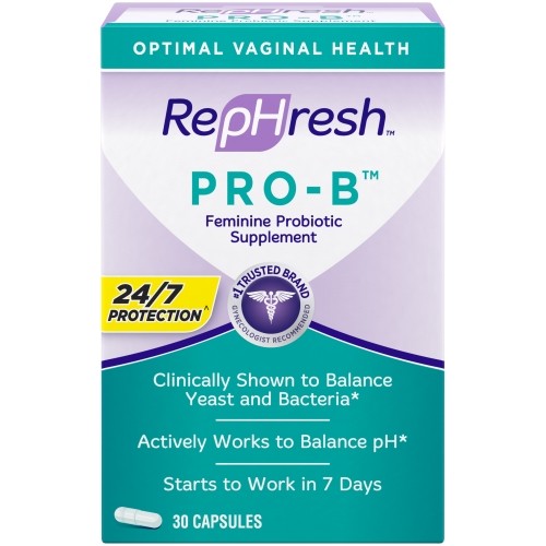 Rephresh Pro B Probiotic Feminine Supplement 30 Capsules – 1 Per Day