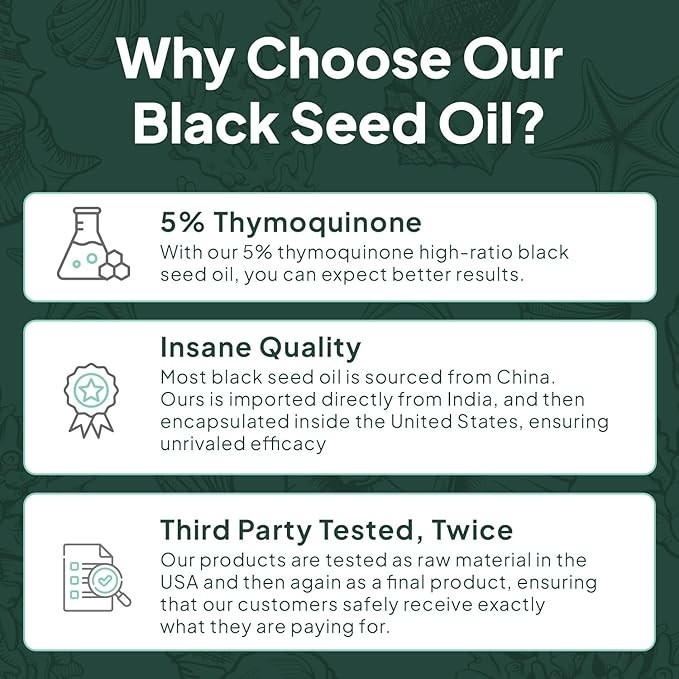 Organics Ocean Better Black Seed Oil Cold Pressed – 30 Softgels