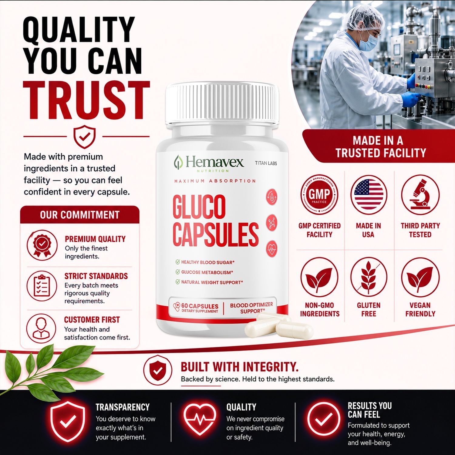 (2 Pack) Hemavex Advanced Blood Health Support Supplement Hema Vex 120 Capsules