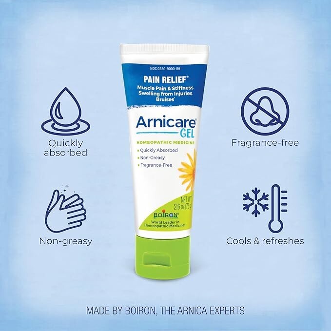 Boiron Arnicare Gel for Soothing Relief of Joint Pain, Muscle Pain – 2.6 oz