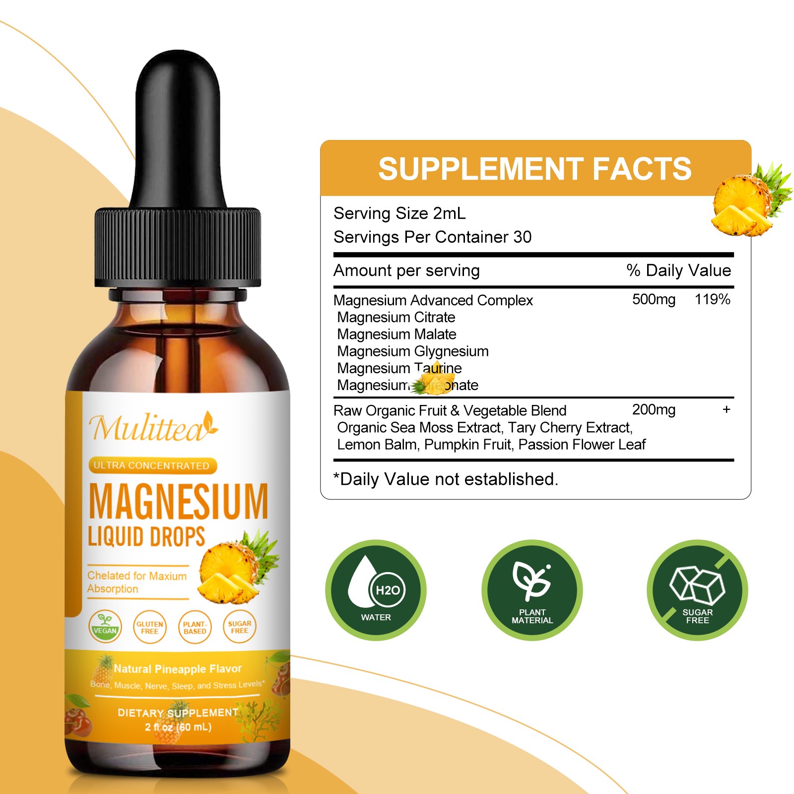 Potassium Magnesium Supplement Liquid – High Absorption Calm Magnesium Complex