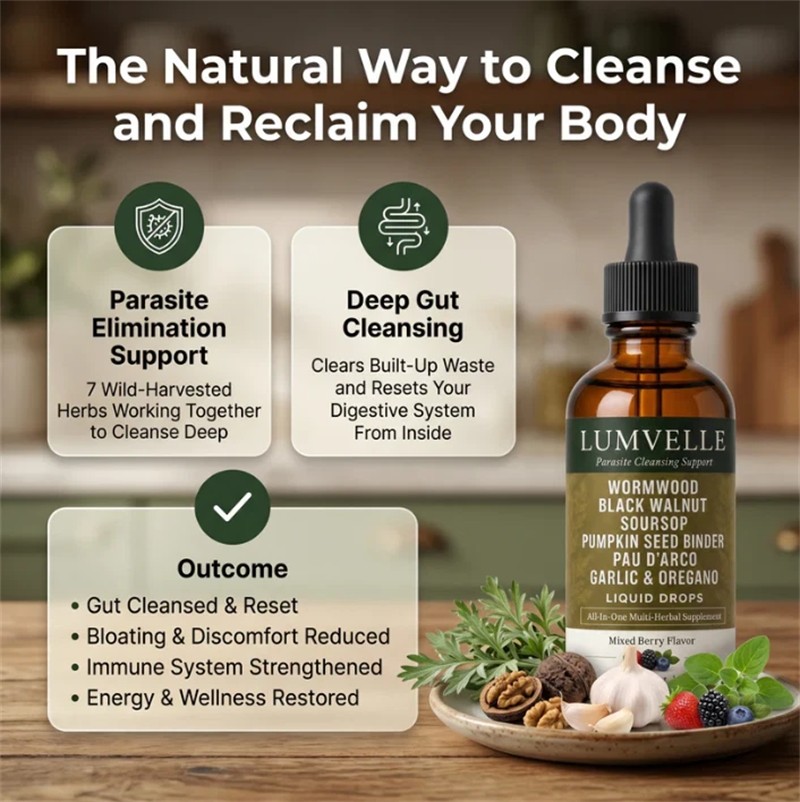 LUMVELLE Wild Harvested Wormwood Herbal Liquid Botanical Supplement Drops 60ml
