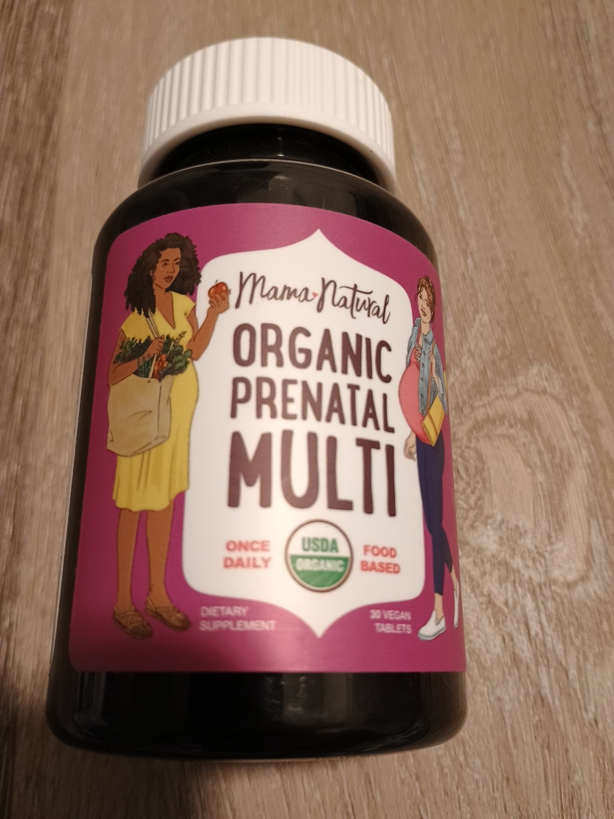 Mama Natural Organic Prenatal Vitamins For Women Vegan (30 Servings)