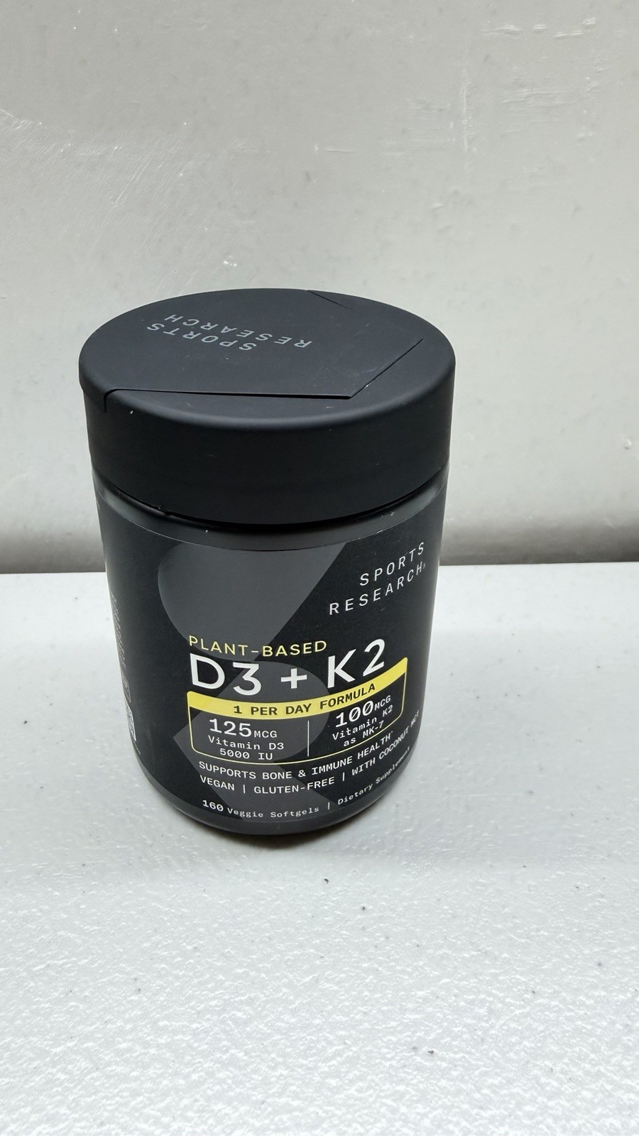Sports Research D3 + K2, 160 Veggie Softgels