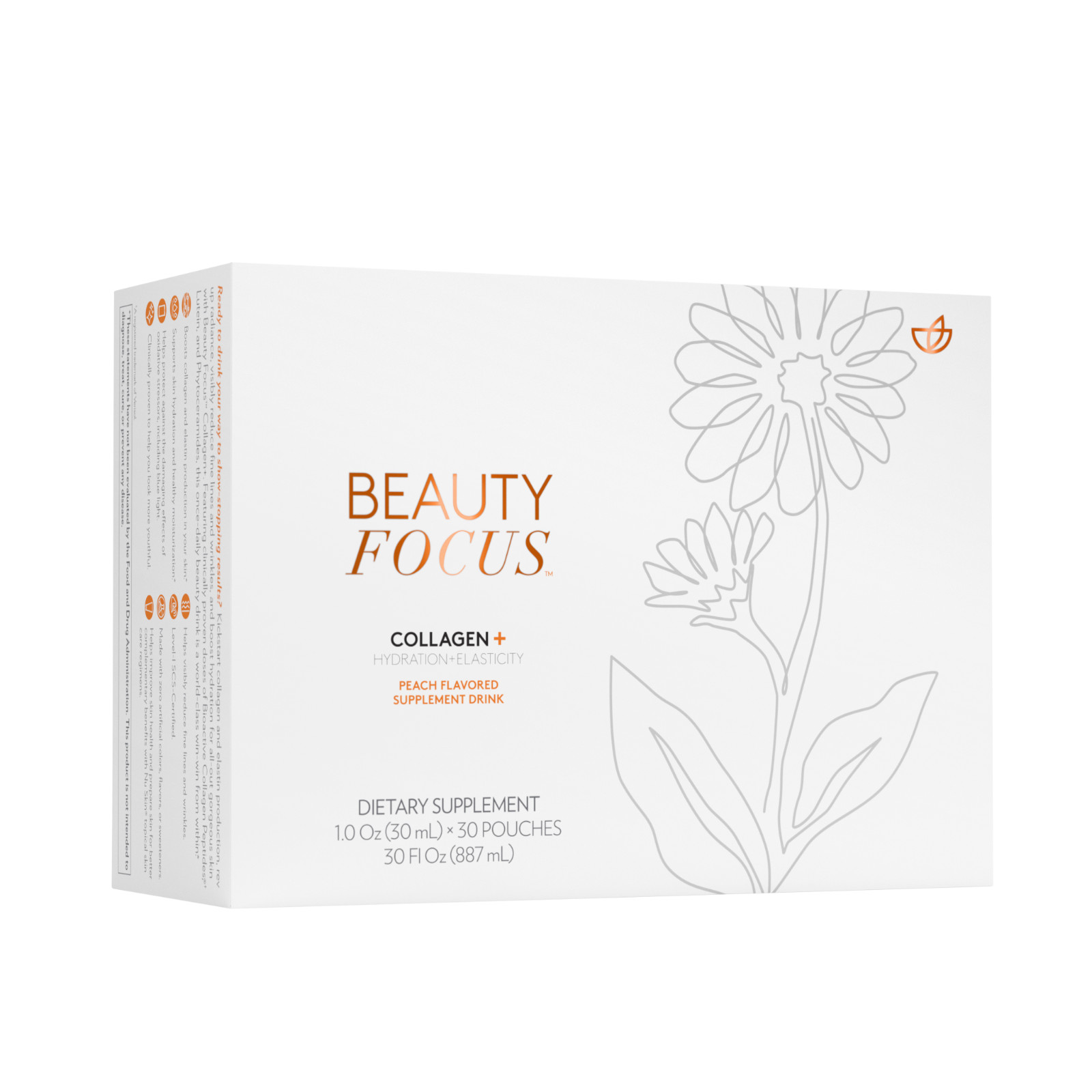 Nu Skin NuSkin Pharmanex Beauty Focus Collagen [PEACH] Exp 8/24 NEW SEALED