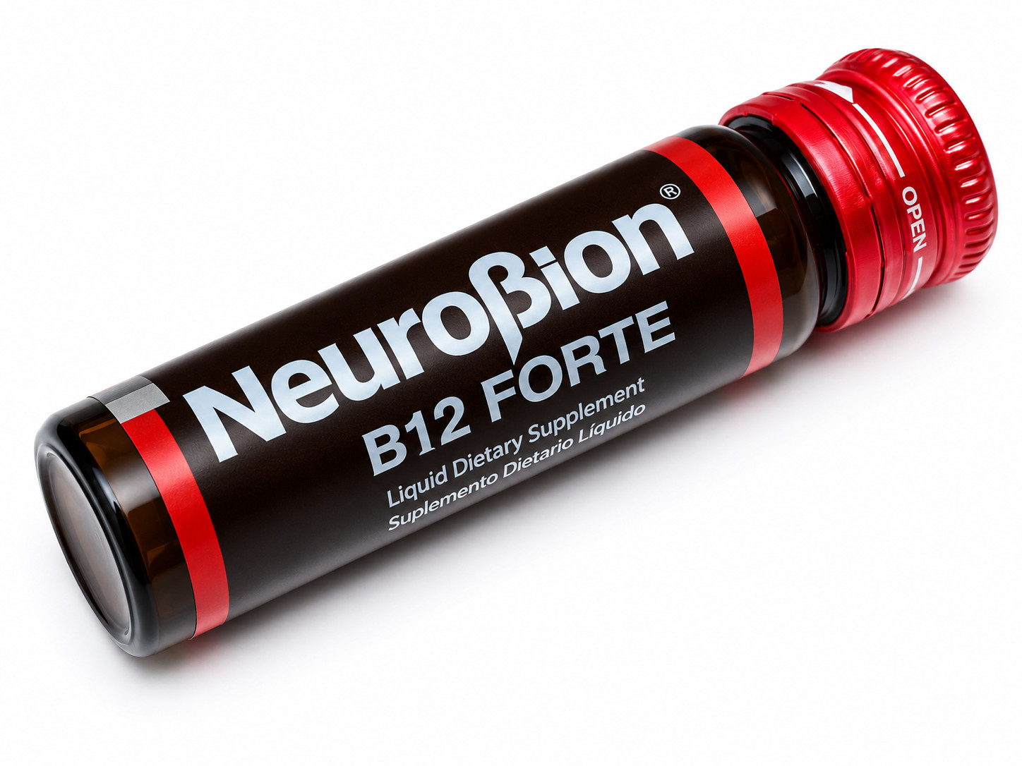 NeuroBion B12 FORTE Liquid B-Complex 10 Drinkable Vials 10mL Methylcobalamin
