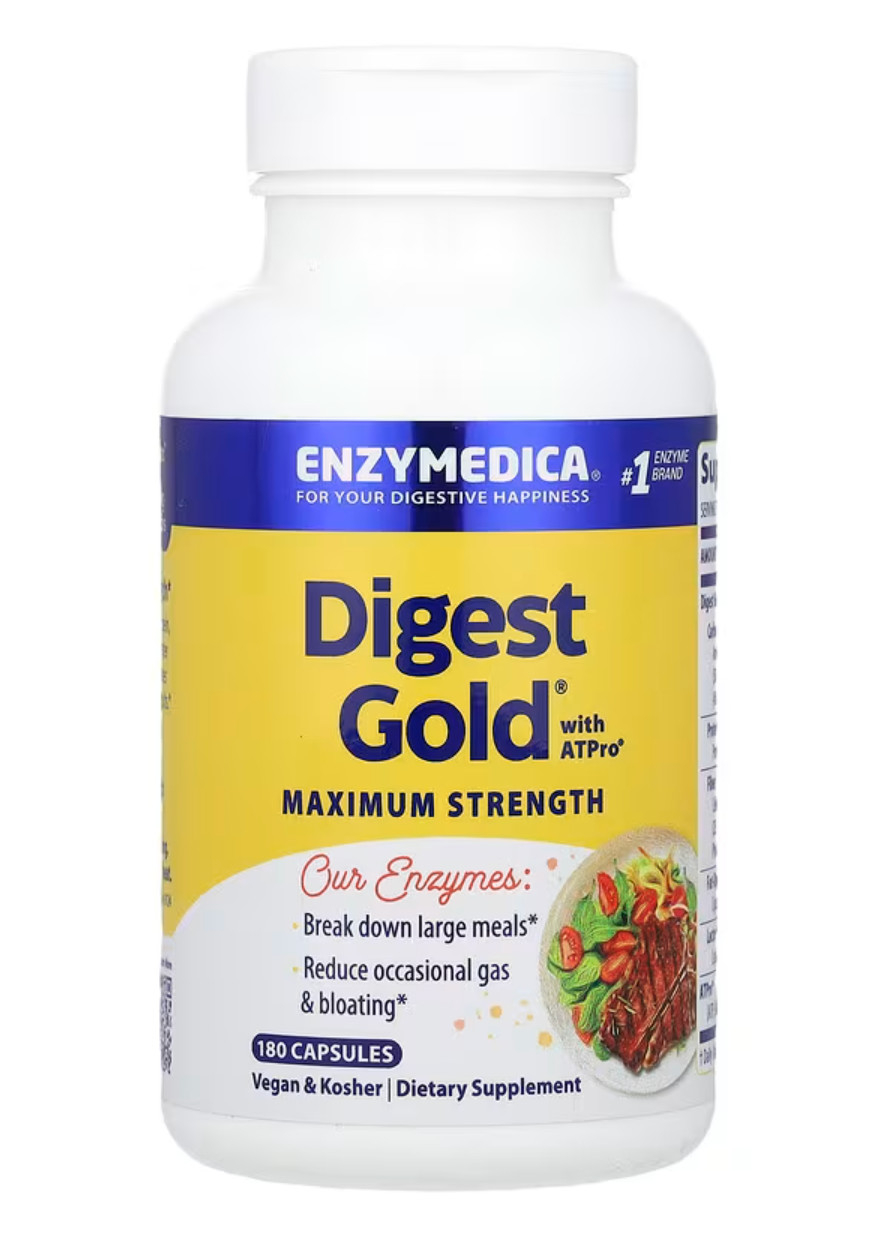 Enzymedica Digest Gold With ATPro 180 Caps Best By 03/2026+ Digestive Enzyme