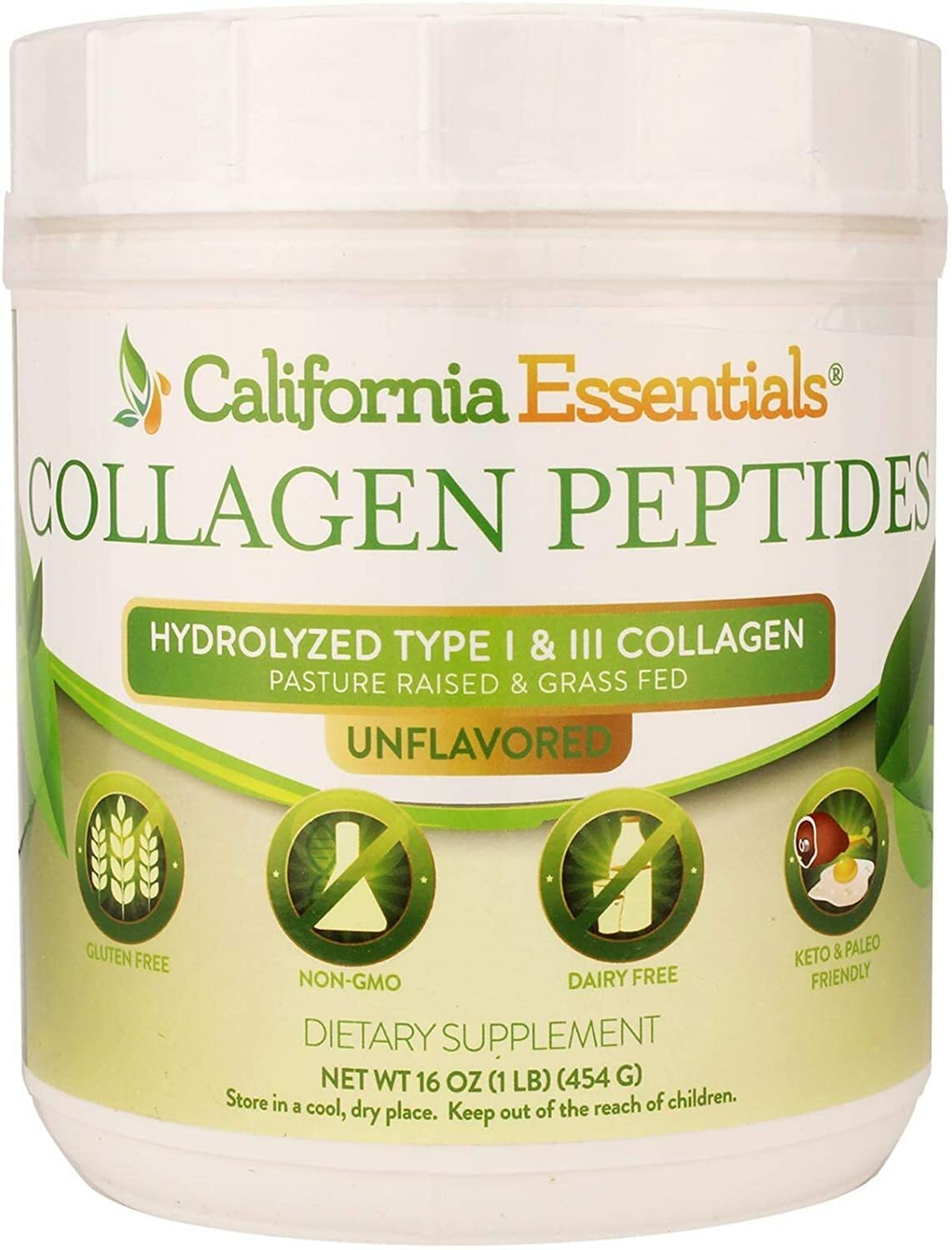 Best Collagen Protein Powder on the Market Hydrolyzed Type I + III Grass Fed