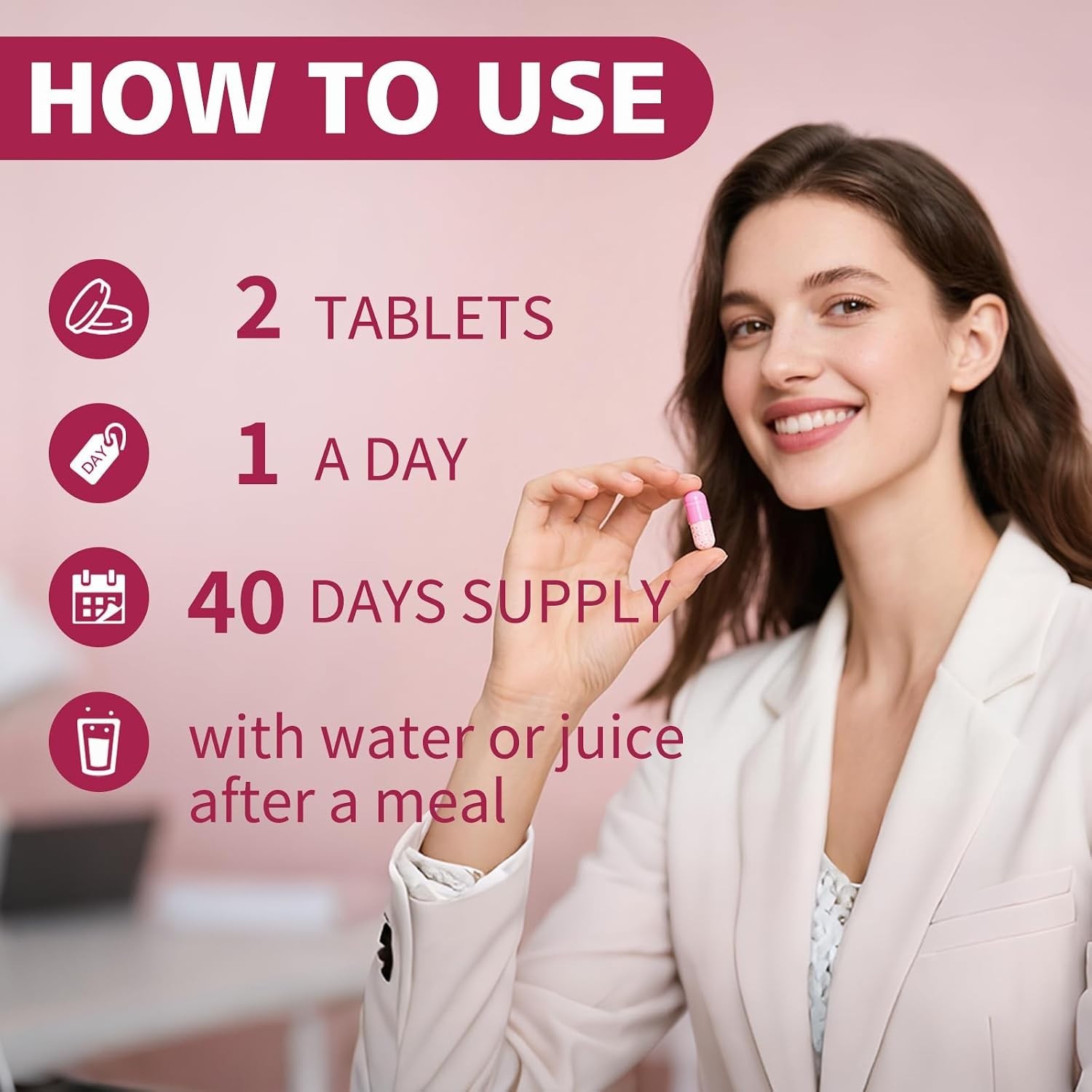 Probiotics for Women 50 Billion CFU Prebiotic Cranberry 80 Capsules