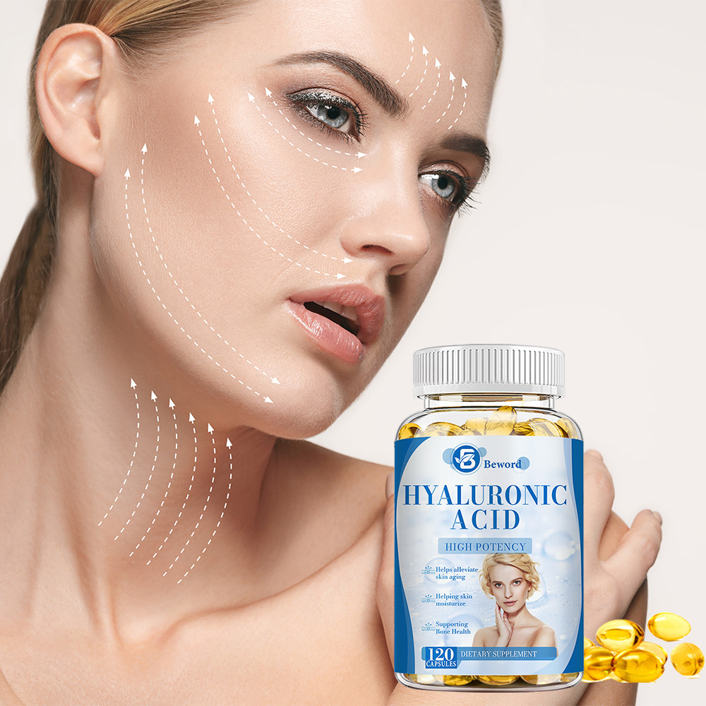 Hyaluronic Acid Capsules With Turmeric | 60 Capsules | Non-GMO & Gluten Free