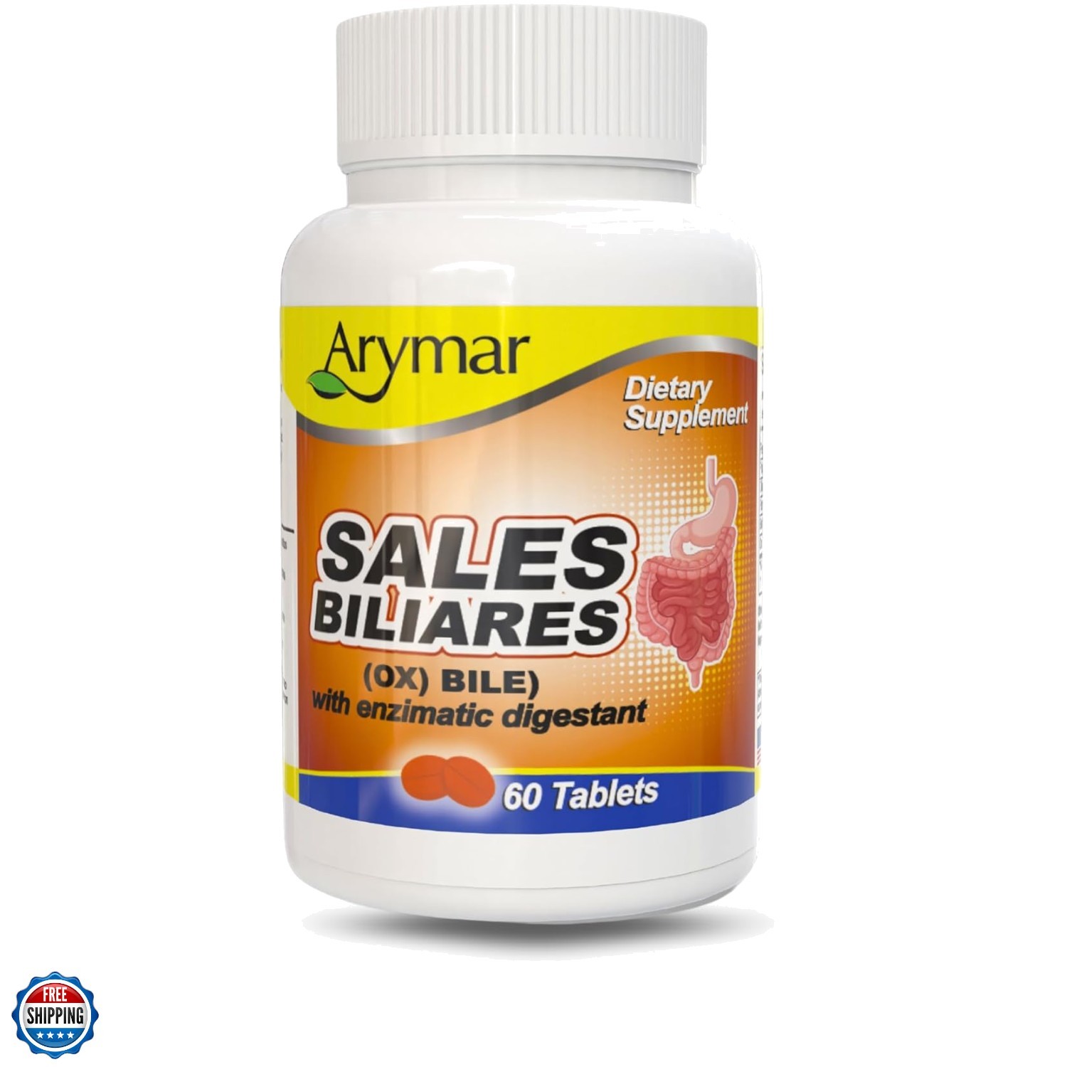 Sales Biliares Ox Bile with Digestive Enyzmes 60 Tabs
