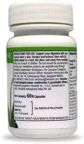 HERBALIFE Aloe Plus 60 Capsules Plant-Based Protein ( 50 Gram )