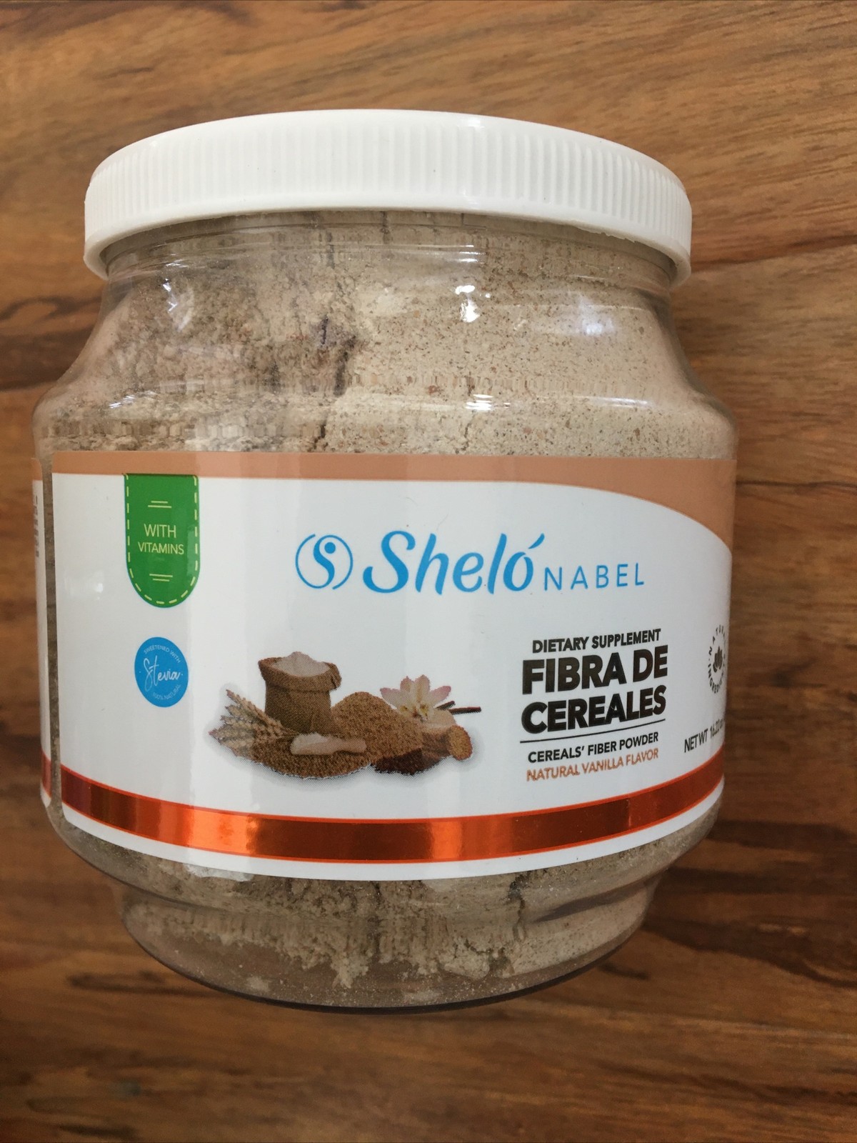 Shelo Nabel * Cereals Fiber Powder Fibra de Cereales en Polvo 460g New