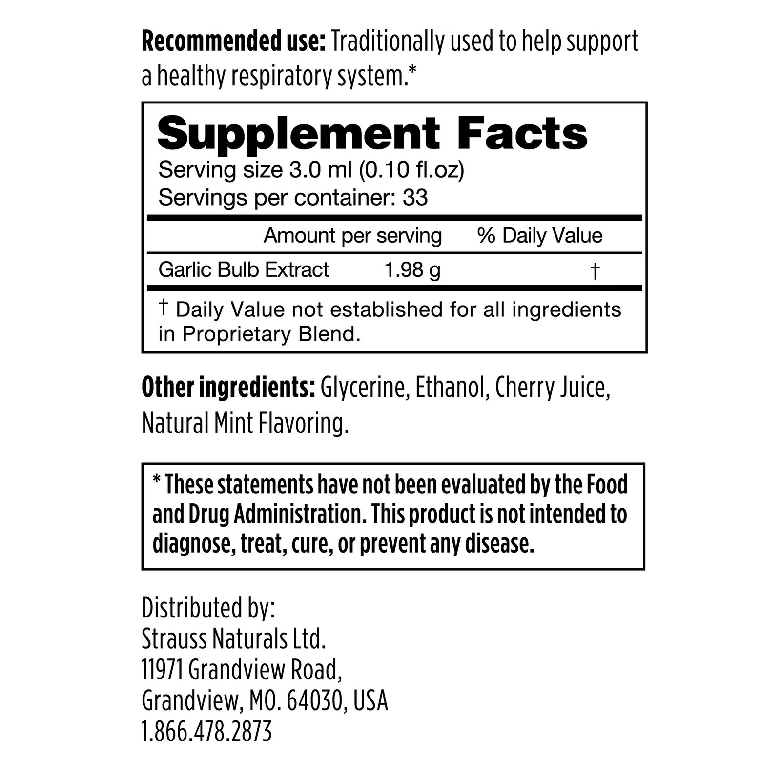 Strauss Naturals Immune Support Coldstorm Drops 3.4 fl oz – Immune & Respirat…