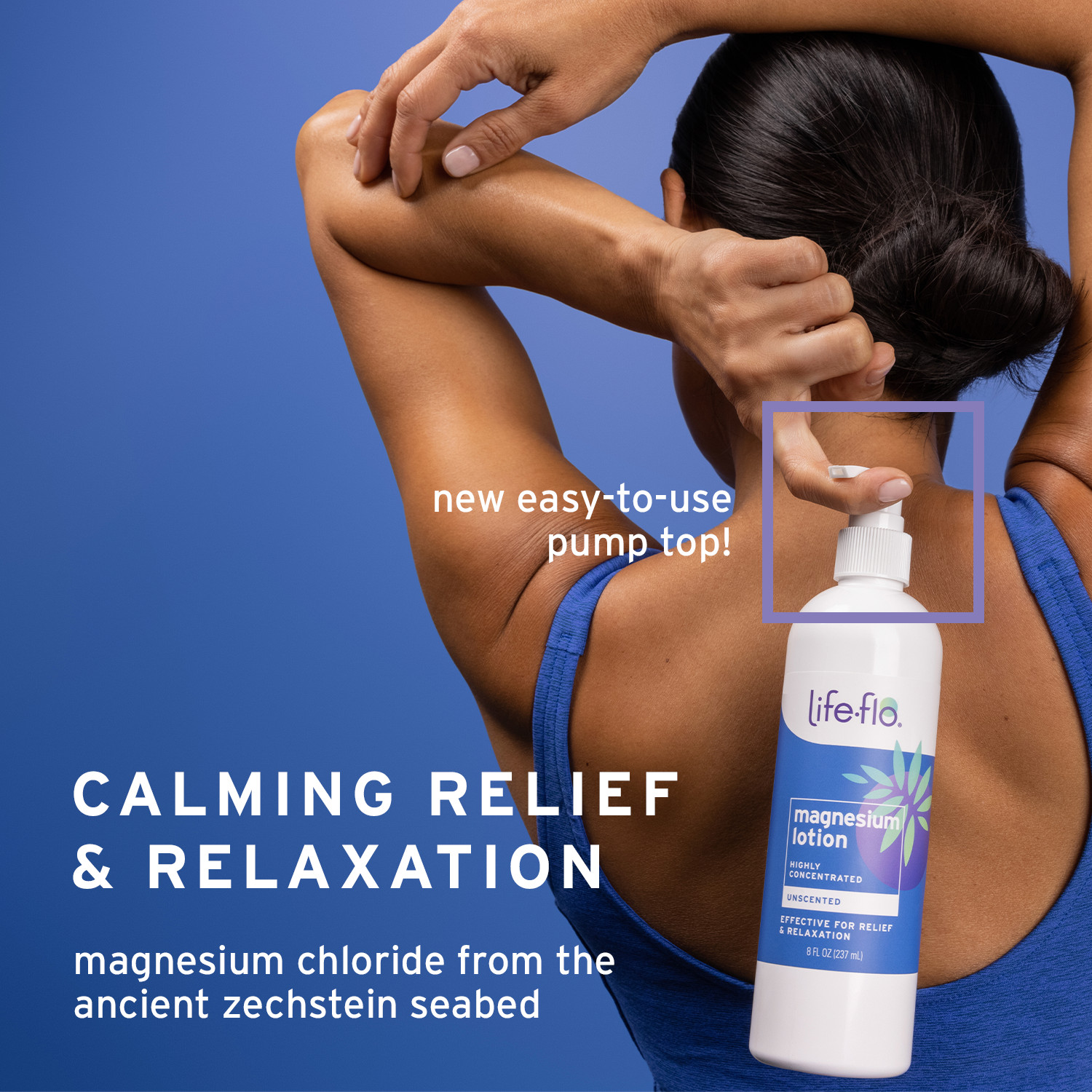 Life-flo Magnesium Lotion, Unscented Massage & Body Lotion, Relief & Relaxation