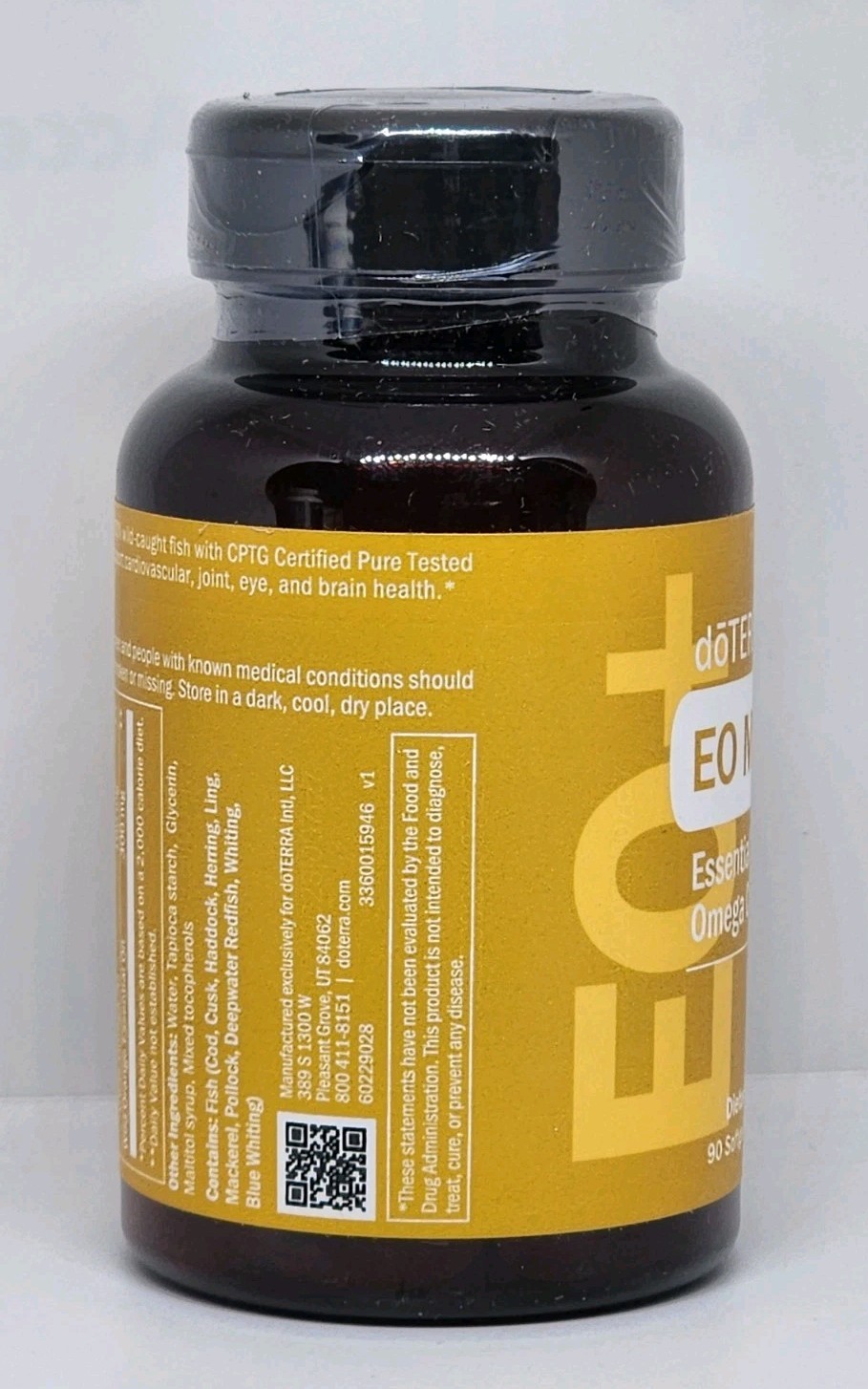 doTERRA EO Mega+ Essential Oil Omega Complex Supplement 90 Softgels Exp. 07/2026