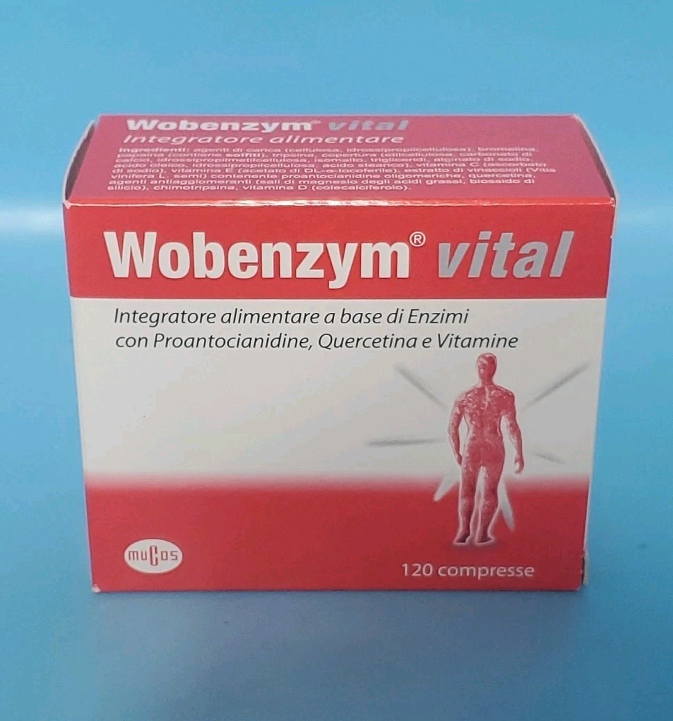 Wobenzym Vital Joint & Immune Support Enzyme/Vitamin Combo 120 Tabs Exp 11/26
