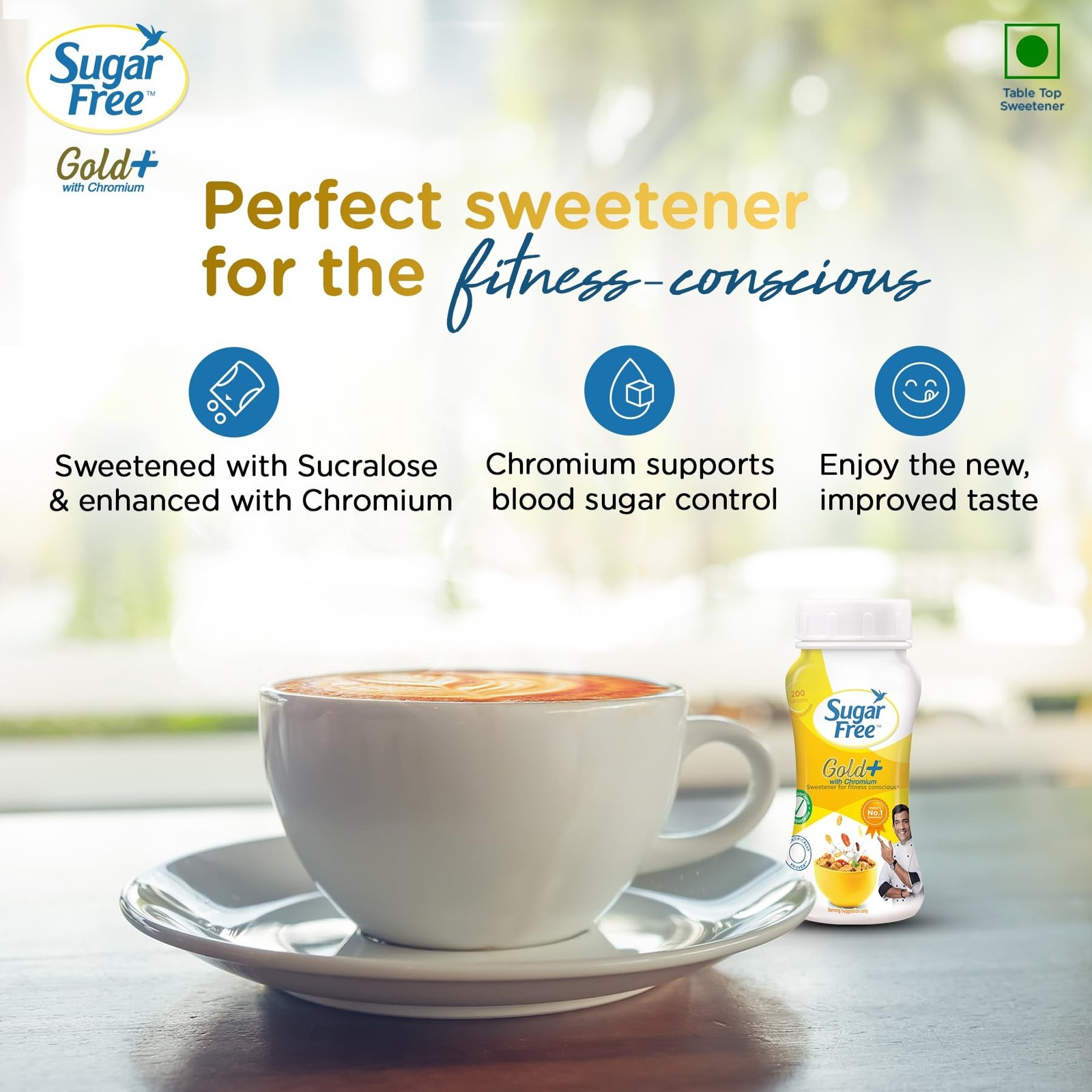Sugar Free Gold Low Calorie Sweetener – Pack of 2 (100gm x 2), Jar