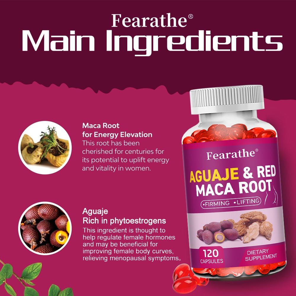 BIGGER BUTT capsules! aguaje + Maca Pills – Fast Female Body Growth-30/60/120ct