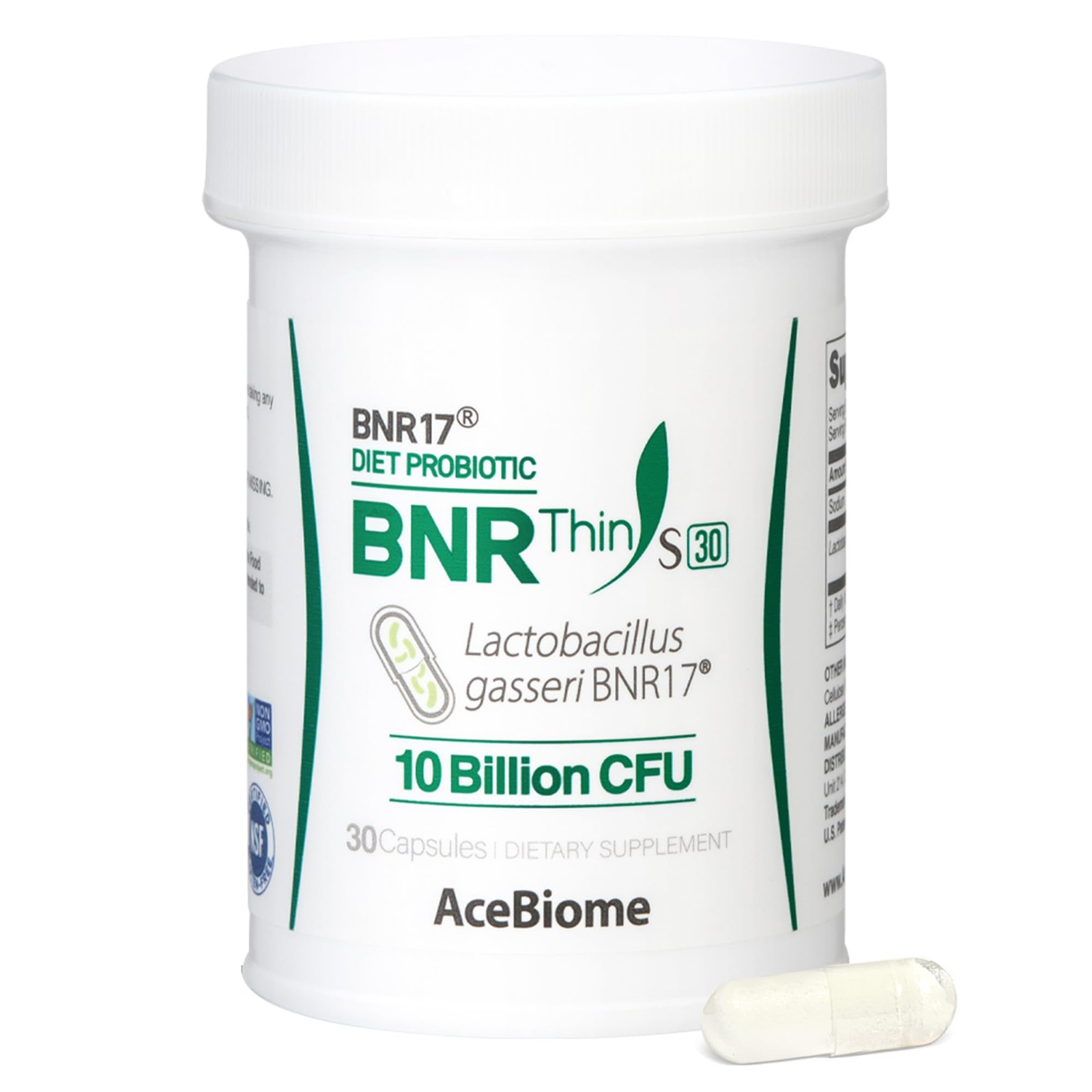 Lactobacillus Gasseri BNR17, 10 Billion CFU, 30 Capsules, Probiotic Supplement