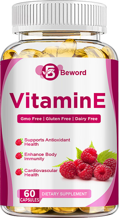 Vitamin E 400 IU 180mg Capsules Supports Skin Hair Immune & Eye Health