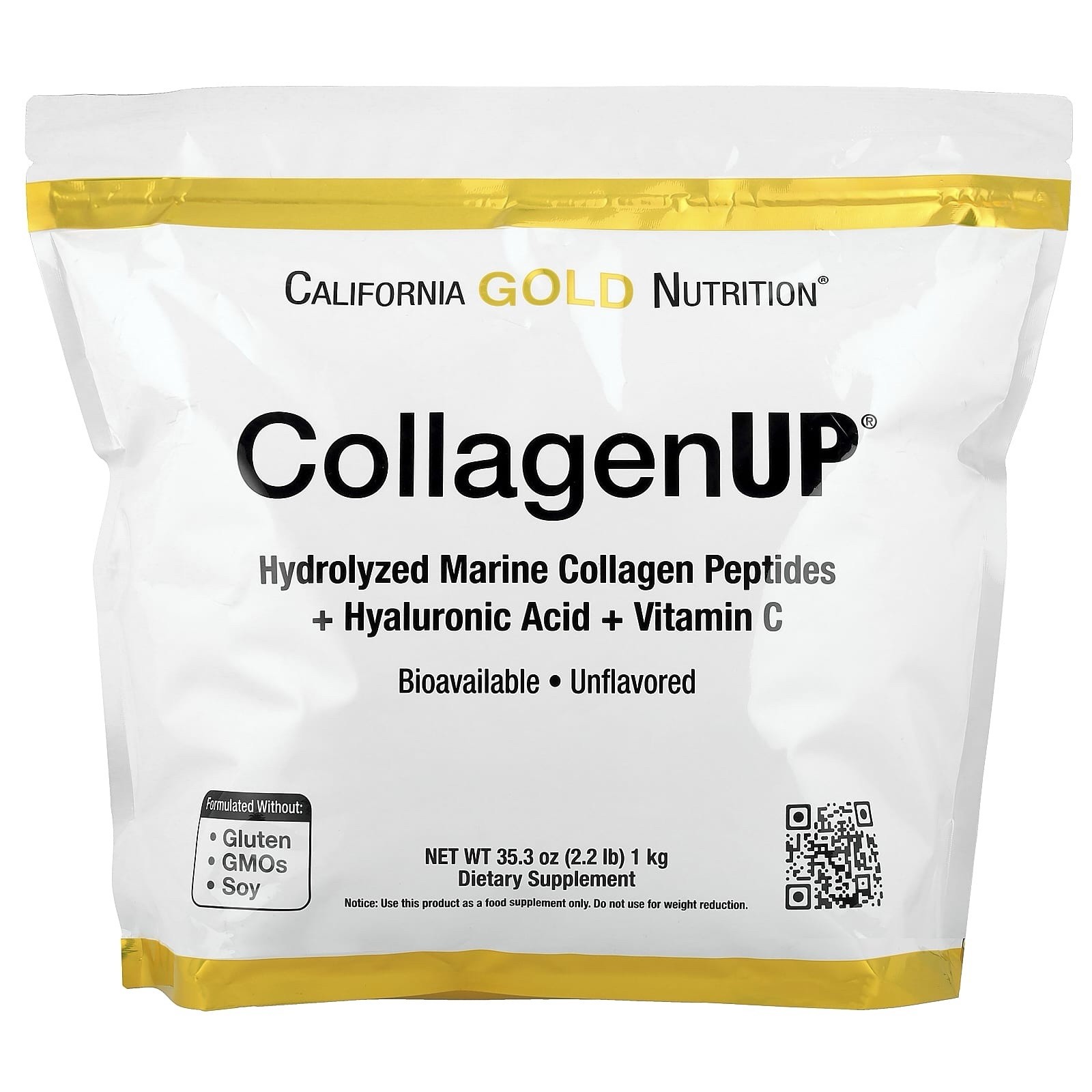California Gold Nutrition, CollagenUP®, Hydrolyzed Marine Collagen Peptides with