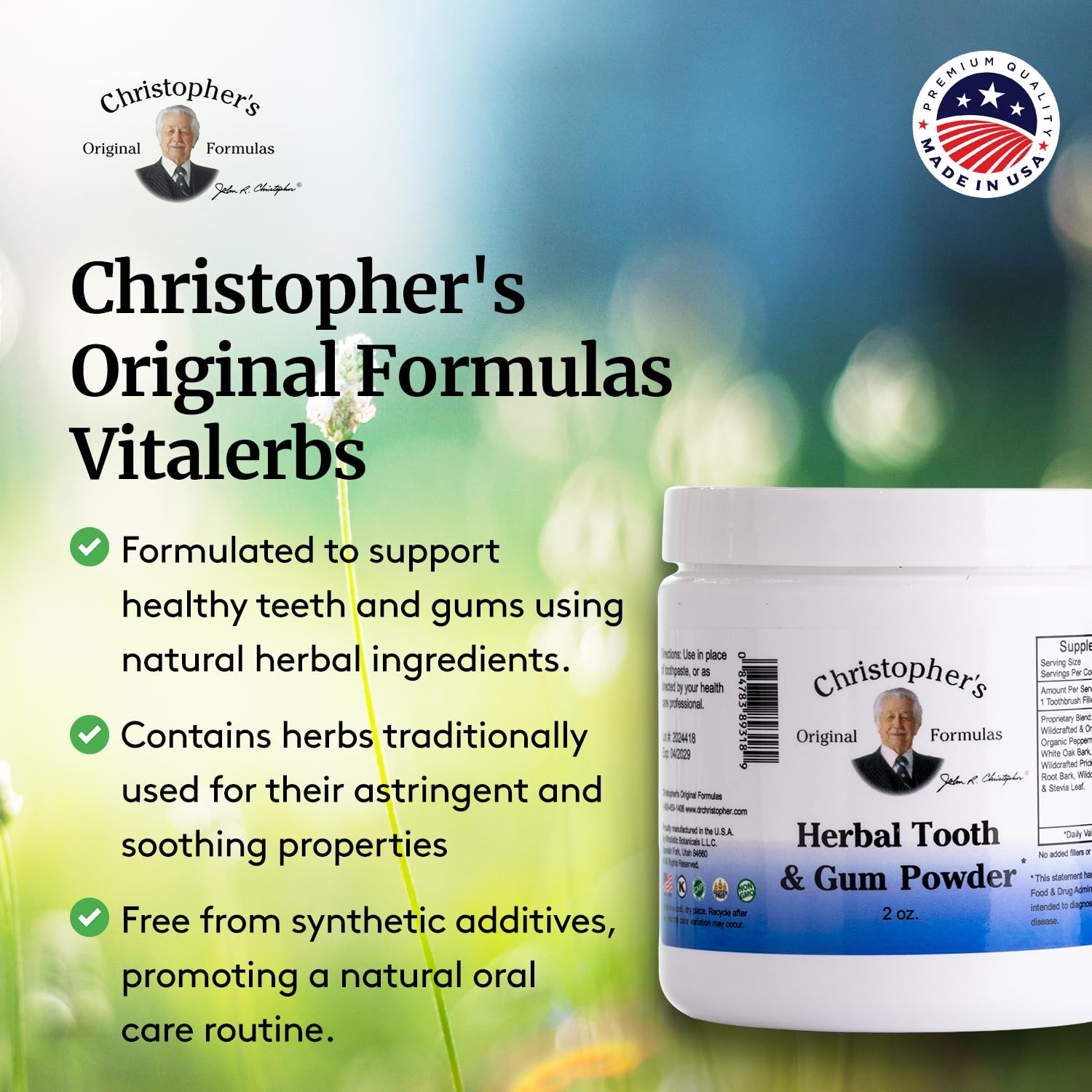 Christopher’s Original Formulas Herbal Tooth and Gum Powder