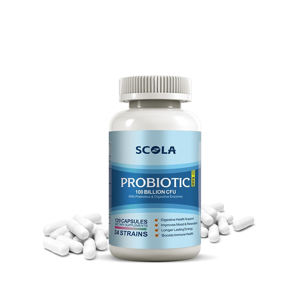 Probiotic 100 Billion CFUs 120 Veg Capsules, Digestive Health, Gut