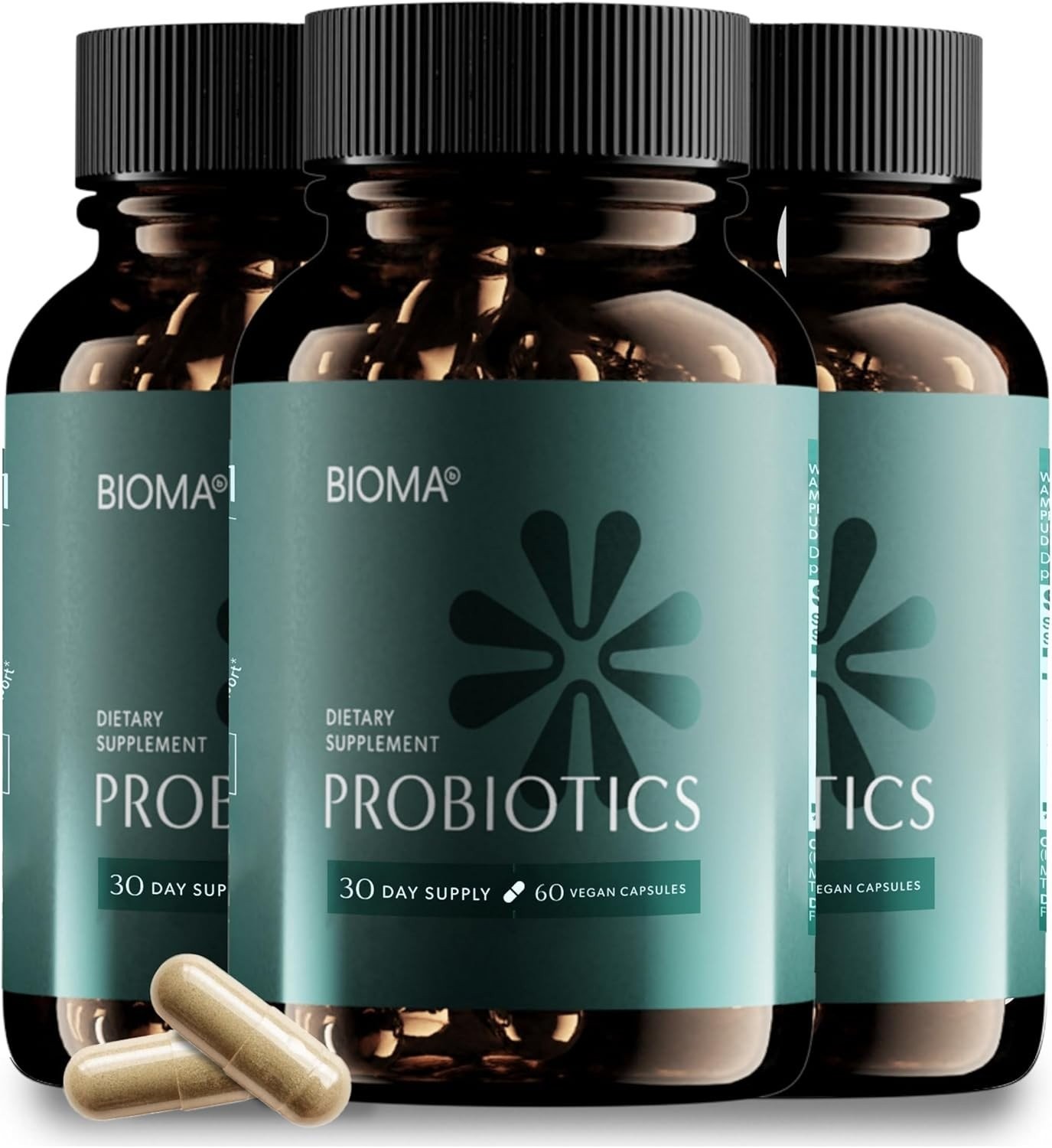 3X BIOMA Probiotics Digestive Health Gut Support for Men & Women 180 Capsules