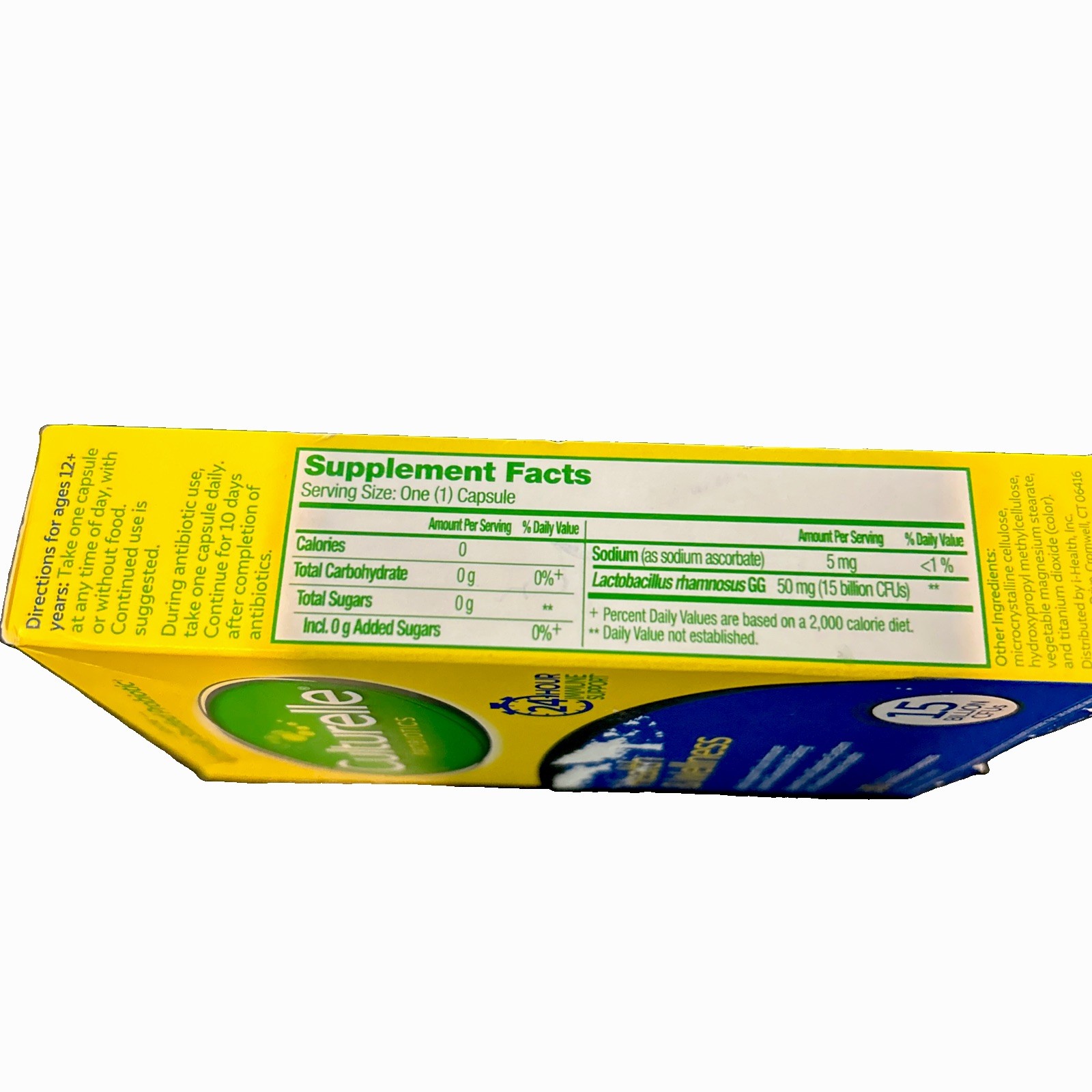 Culturelle Probiotics Health & Wellness 15 Billion CFUs 30 Caps Exp 02/2027