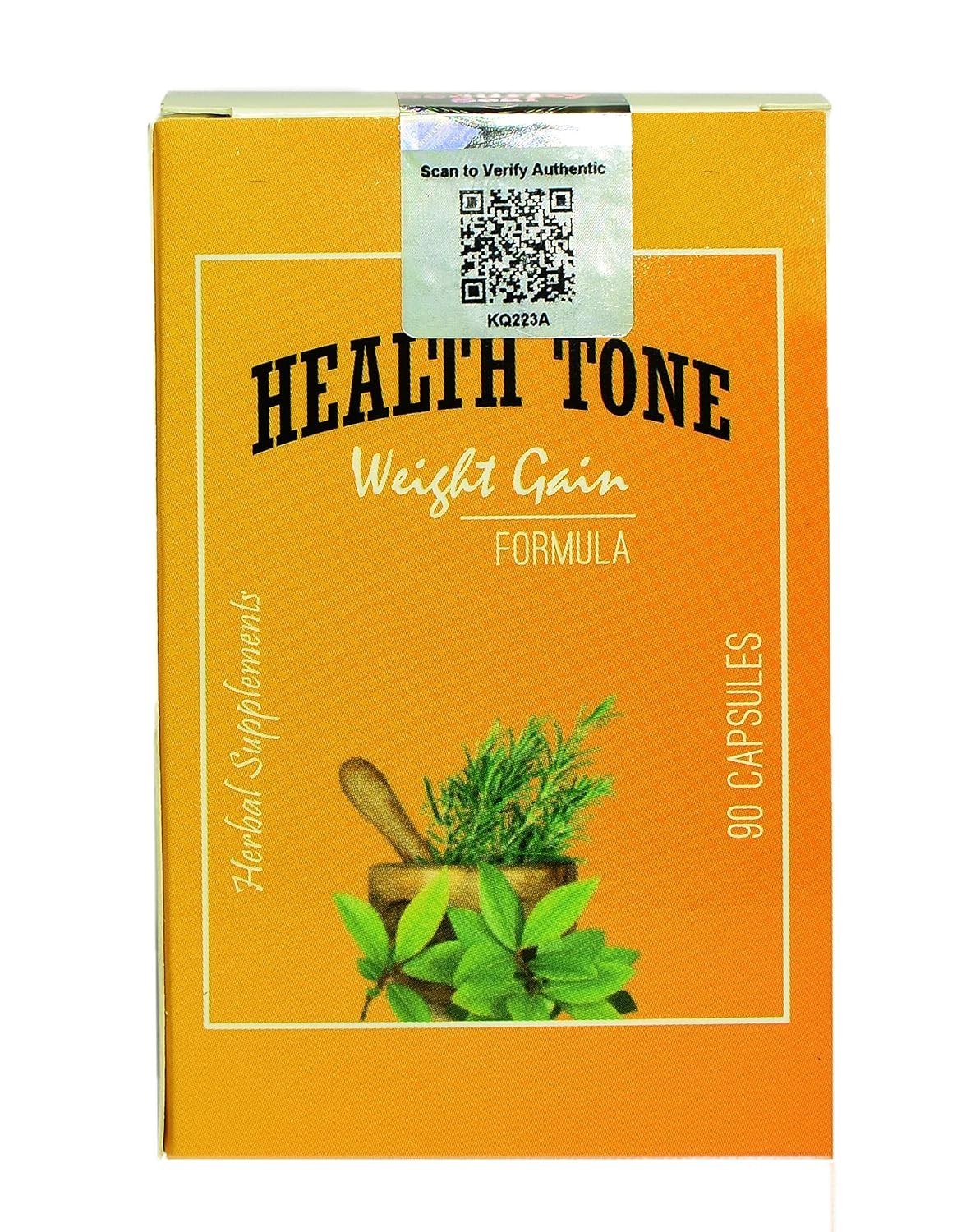 Health tone Herbal Weight Gain 90 Capsules Muscle Gain Long Expiry Seal Pack