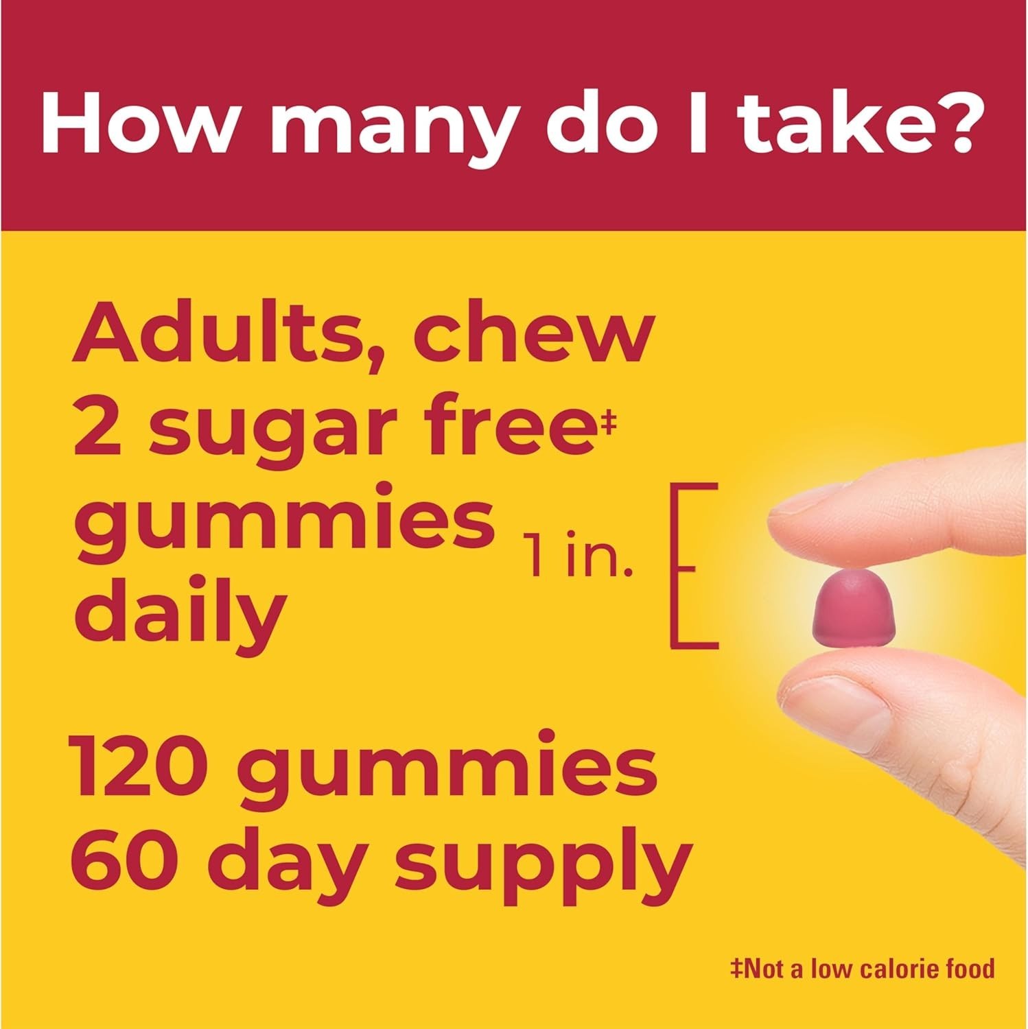 Delicious Strawberry Hair Skin Nails Gummies – 120 Sugar Free Biotin Supplements