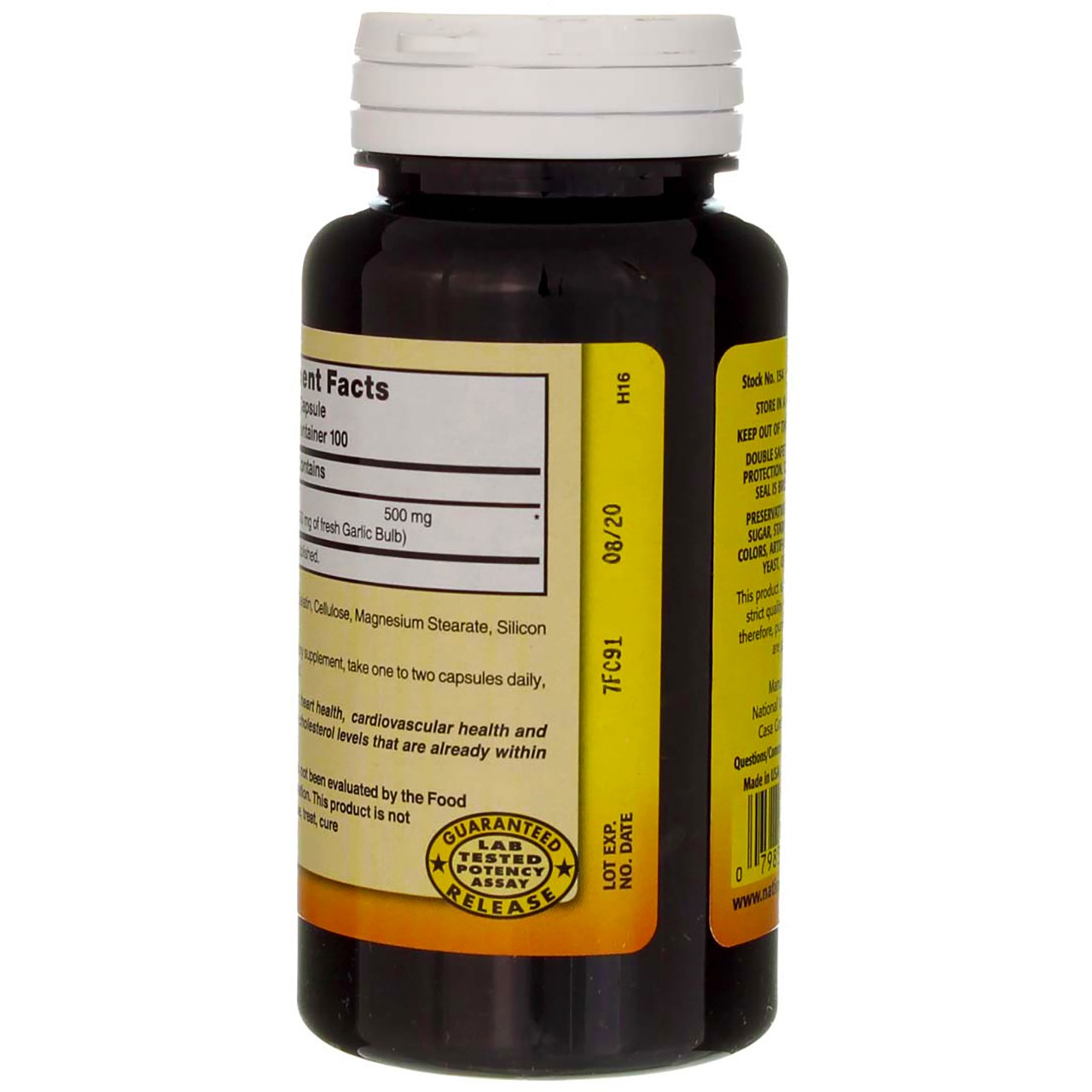 Nature’s Blend Odorless Garlic Capsules, 1250 mg, 100 Ct