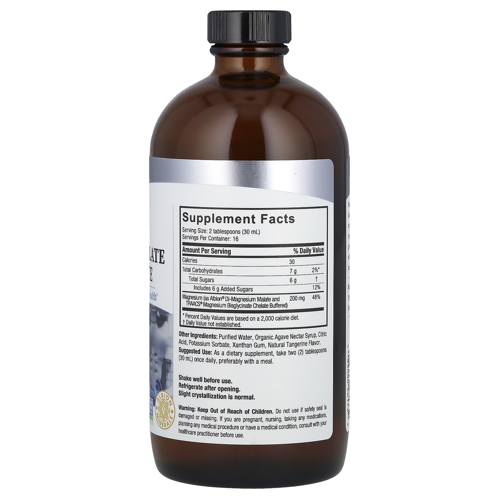Liquid Magnesium Malate and Glycinate, 16 fl oz (480 ml)