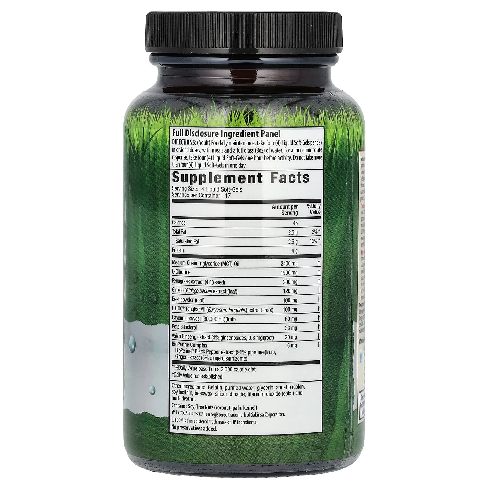 2 X Irwin Naturals, Testosterone Mega-Boost RED, 68 Liquid Soft-Gels