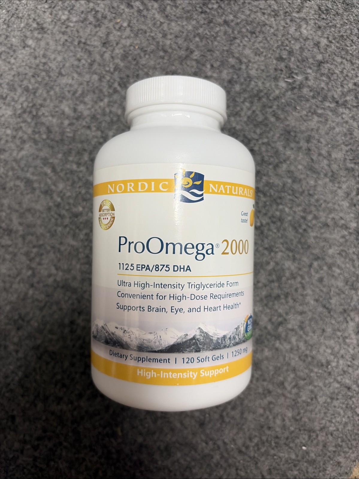 Proomega 2000, Lemon Flavor – 120 Soft Gels – 2150 Mg Omega-3