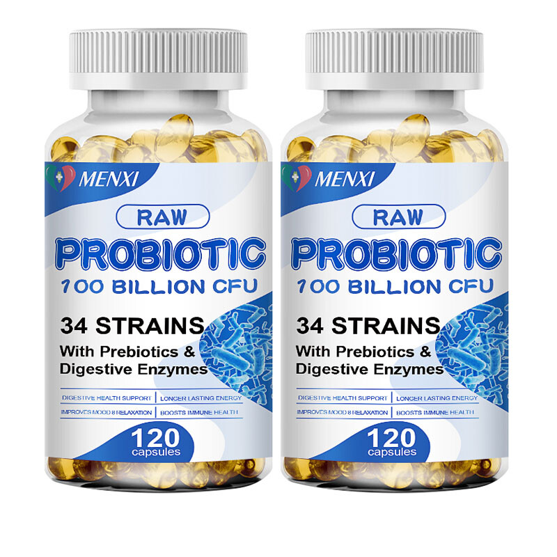 Digestive Enzymes Prebiotic & Probiotics Gas, Constipation & Bloating Relief 120