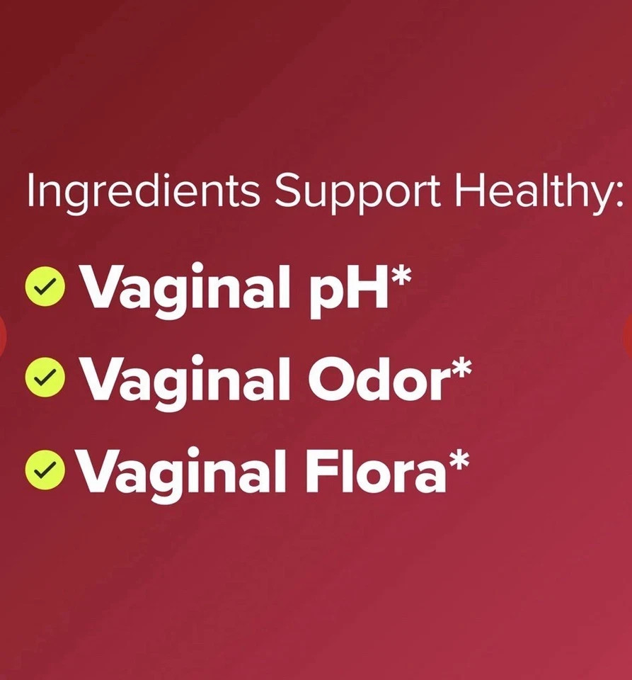 URO O Positiv Vaginal Probiotics for Women pH Balance w/ Prebiotic New